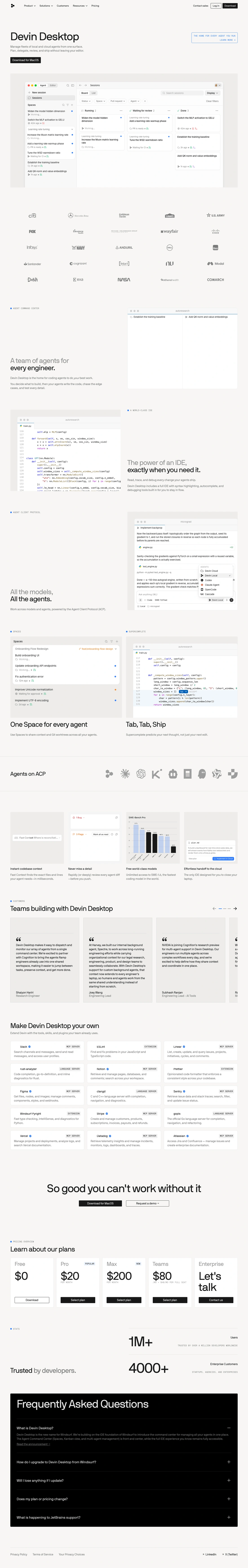 Codeium homepage screenshot