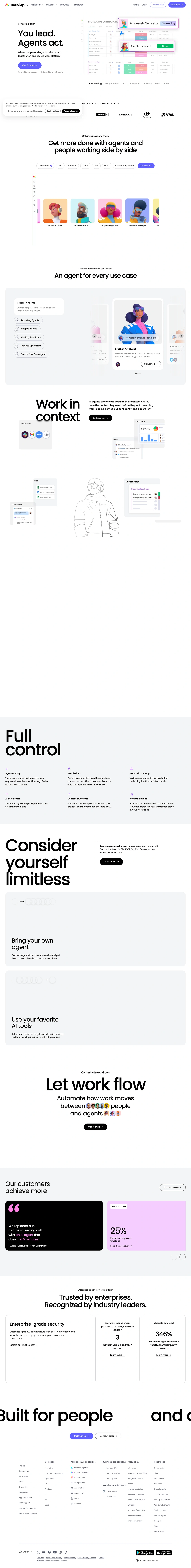 monday.com homepage screenshot