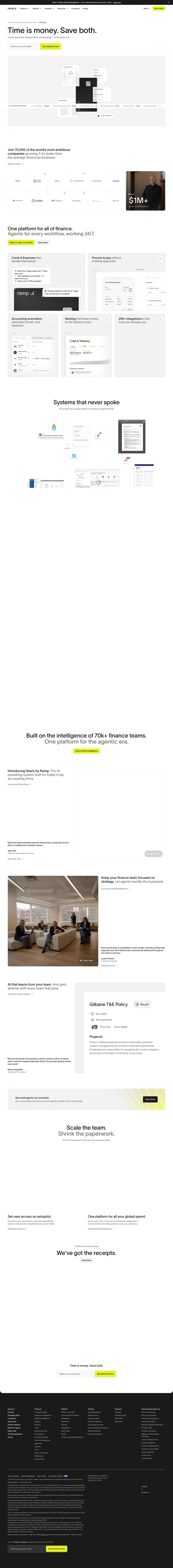 Ramp homepage screenshot